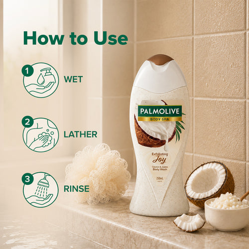 Palmolive Coconut Joy Exfoliating Body Wash - 250ml