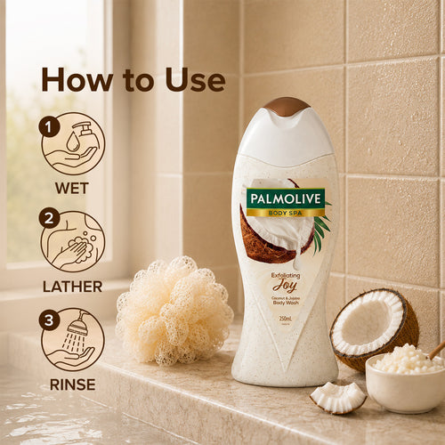 Palmolive Coconut Joy Exfoliating Body Wash