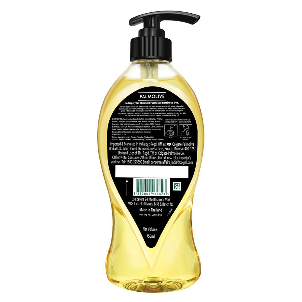 Palmolive® Luminous Oil Invigorating 750ml back Palmolive® Luminous Oil Invigorating 750ml back