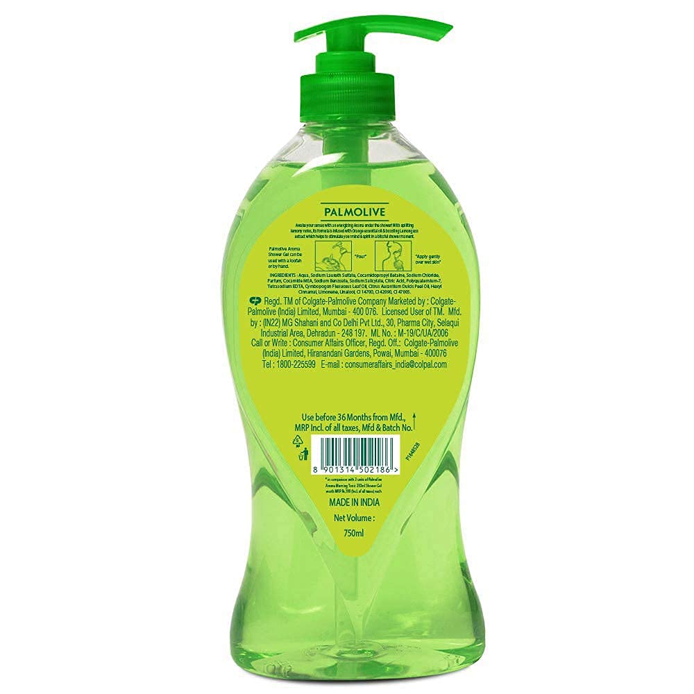 Palmolive® Aroma Morning Tonic 250 back Palmolive® Aroma Morning Tonic 250 back