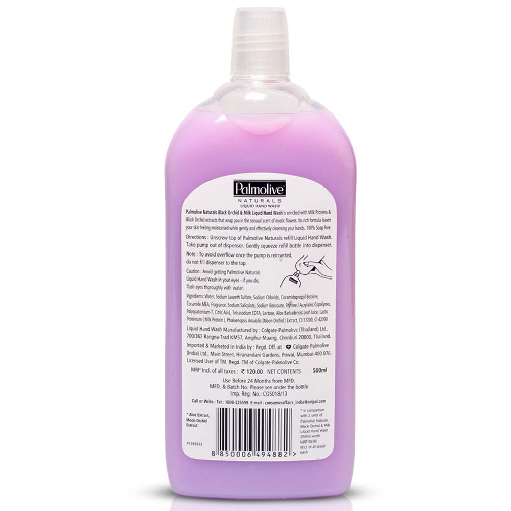 Palmolive® Black Orchid Refill 500ml Back