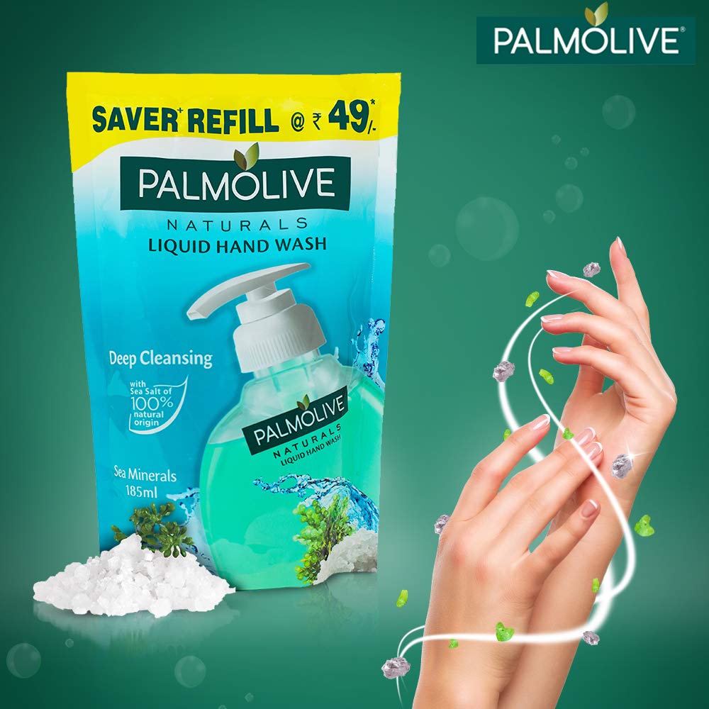 Palmolive® Sea Minerals Doy 185ML pamper your hands Palmolive® Sea Minerals Doy 185ML pamper your hands